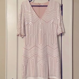 White sequence Vici dress